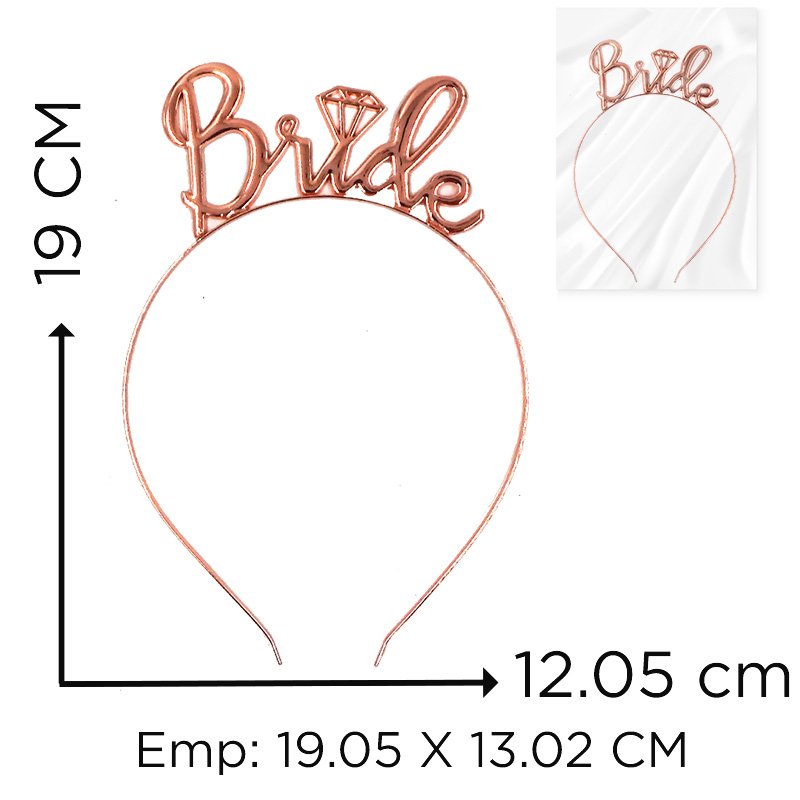 DIADEMA BRIDE ROSE GOLD X600B