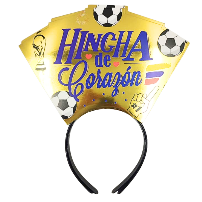 DIADEMA HINCHA DE CORAZON MUNDIAL 2026