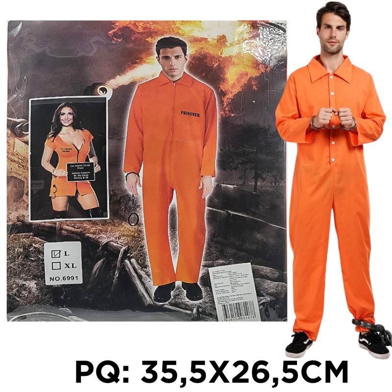 DISFRAZ DE PRISIONERO H NARJ(T L,XL) XU X60B