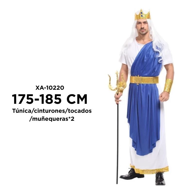 DISFRAZ DIOS POSEIDON T-M BX50