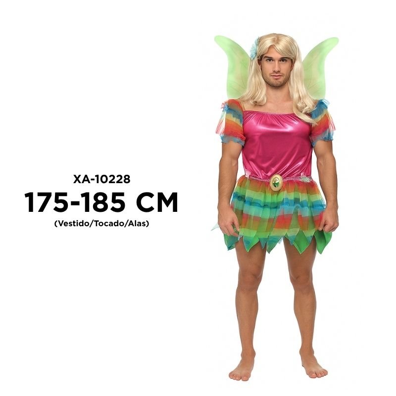 DISFRAZ HADA ARCOIRIS T-M BX40