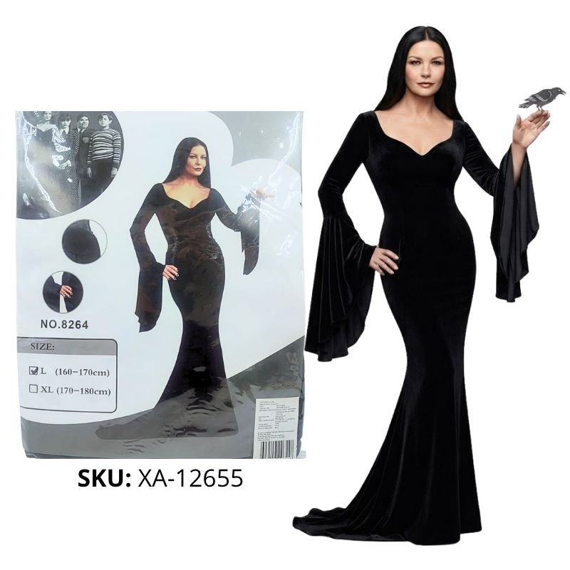 DISFRAZ MORTICIA ADULTO -TALLA L- X60B