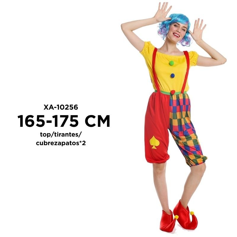 DISFRAZ PAYASITA P/CORTO T-M XU BX40