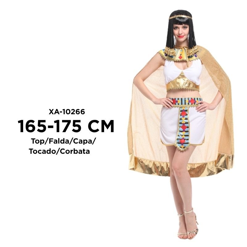 DISFRAZ REINA EGIPCIA C/CAPA T-M BX50