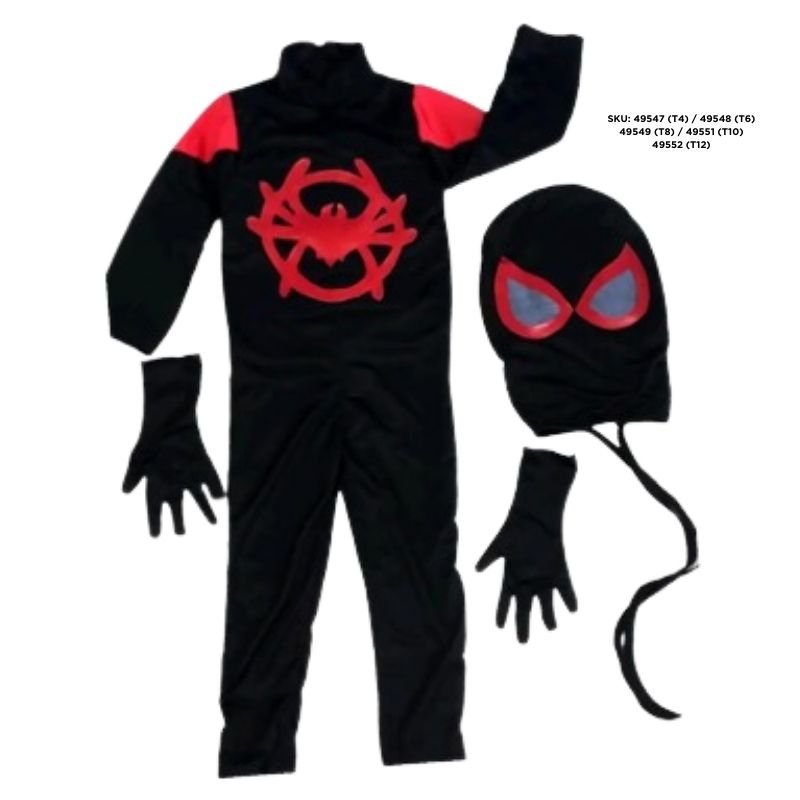 DISFRAZ SPIDERMAN MILES MORALES T8