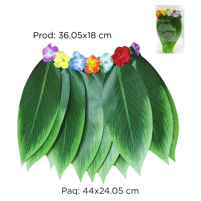 FALDA HAWAIANA HOJAS XU X480B
