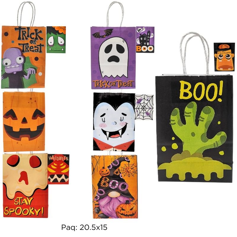FUNDA REGALO HALLOWEN 7MOD X10