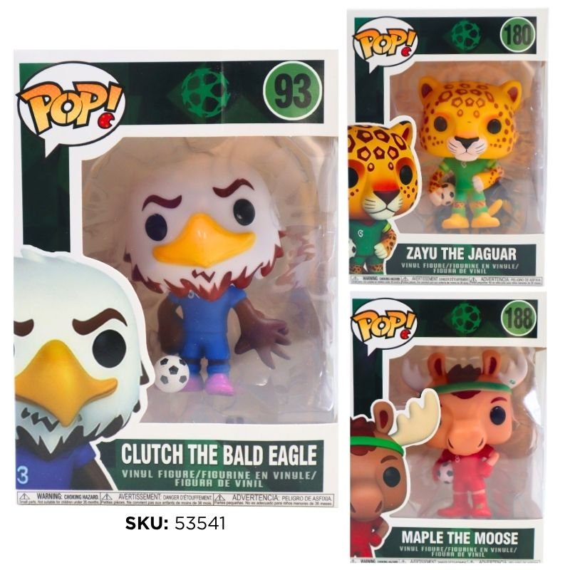 FUNKO POP MASCOTAS MUNDIAL 2026 3 MOD. XU