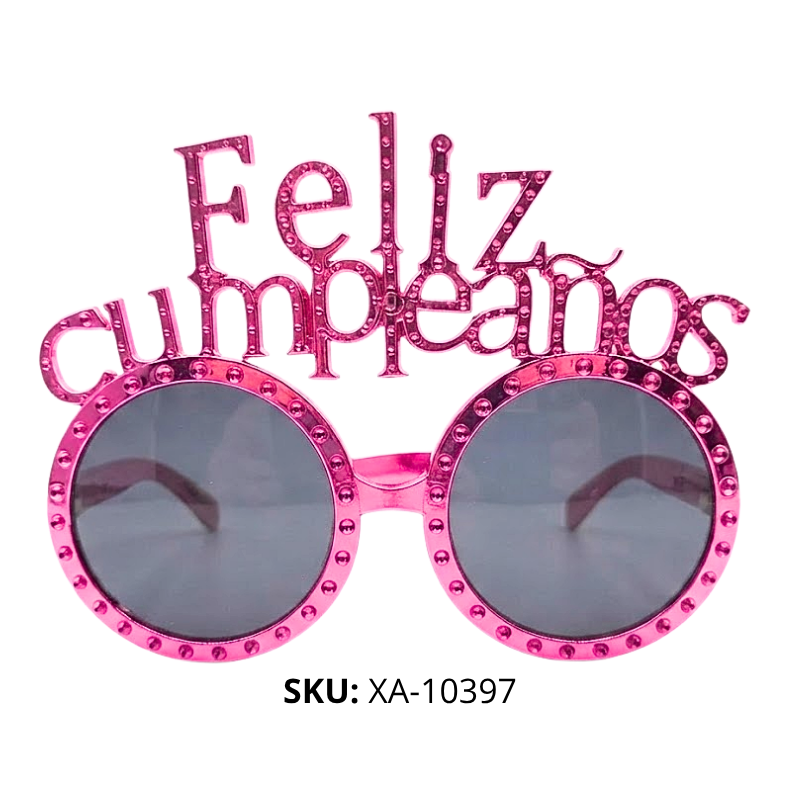 GAFAS FELIZ CUMPLEAÑOS ROSADAS X300B
