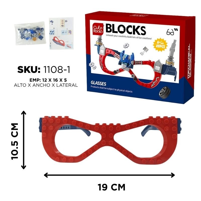 GAFAS LEGO TRANSFORME 49PCS BX240