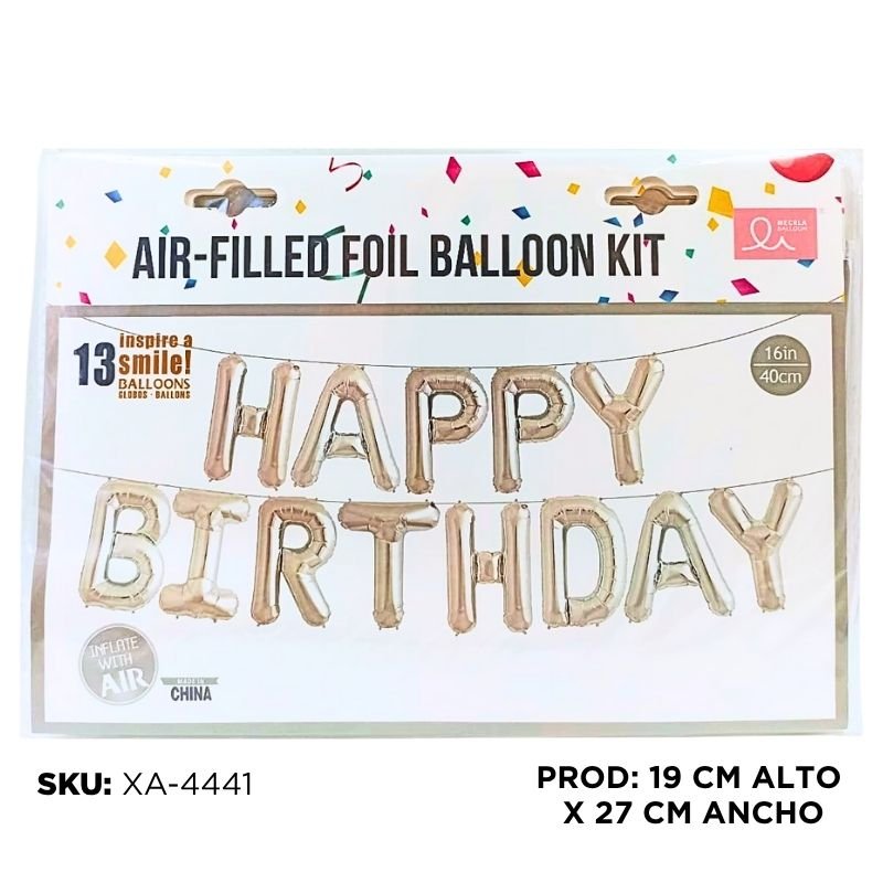 GLOBO H/B PLATA XU 16PLG X200B/10 PAQUETE