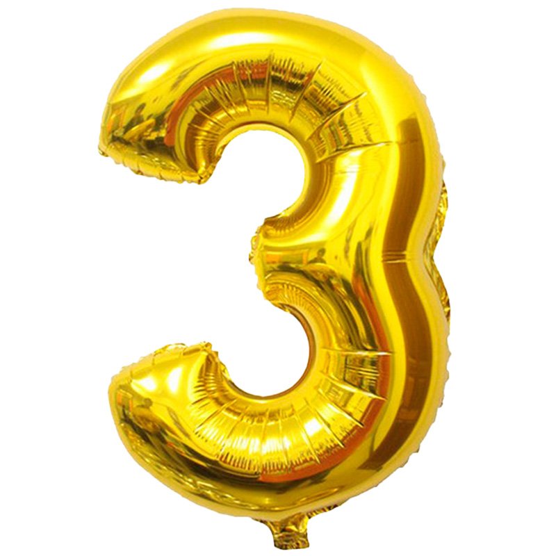 GLOBO JUMBO #3 DORADO