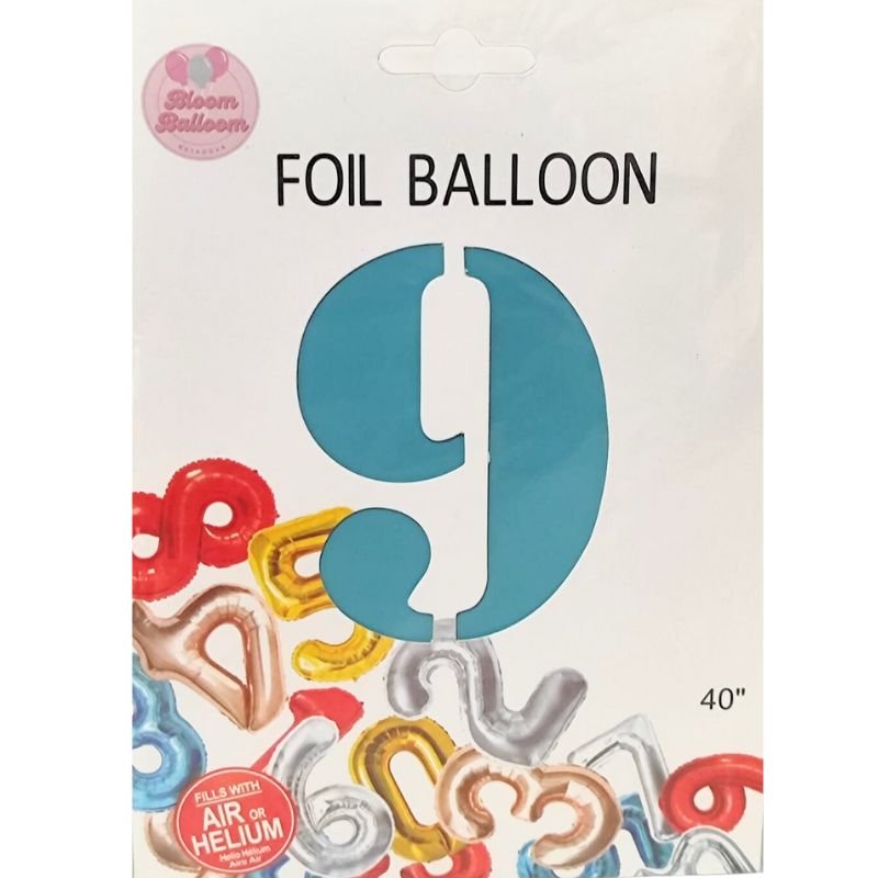 GLOBO JUMBO #9 CELESTE 40 PLG