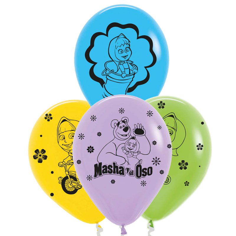 GLOBO MASHA Y EL OSO X10