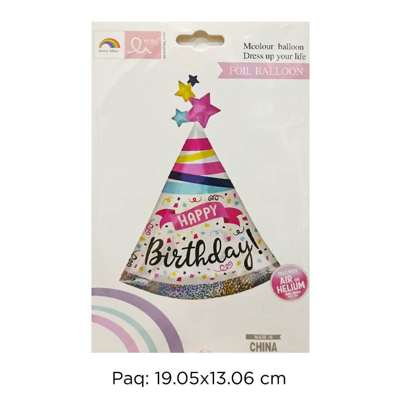 GLOBO MET GORRITO H/B 52X84CM X600B
