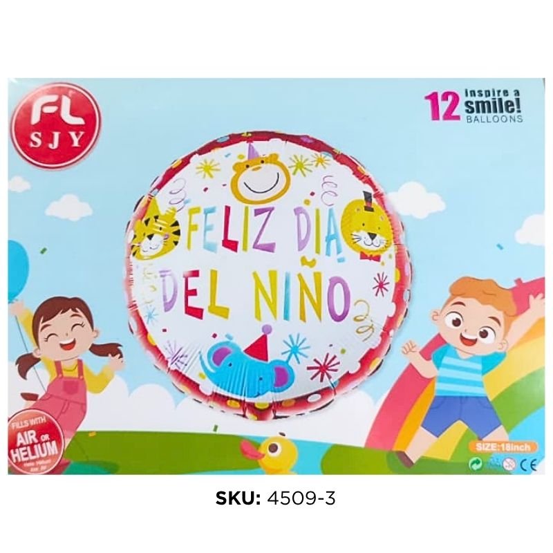 GLOBO MET. DIA DEL NIÑO 18PLG