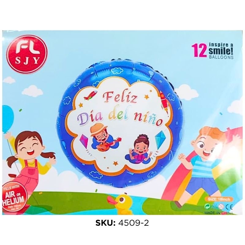 GLOBO MET. P/NIÑO DIA DEL NIÑO 18PLG