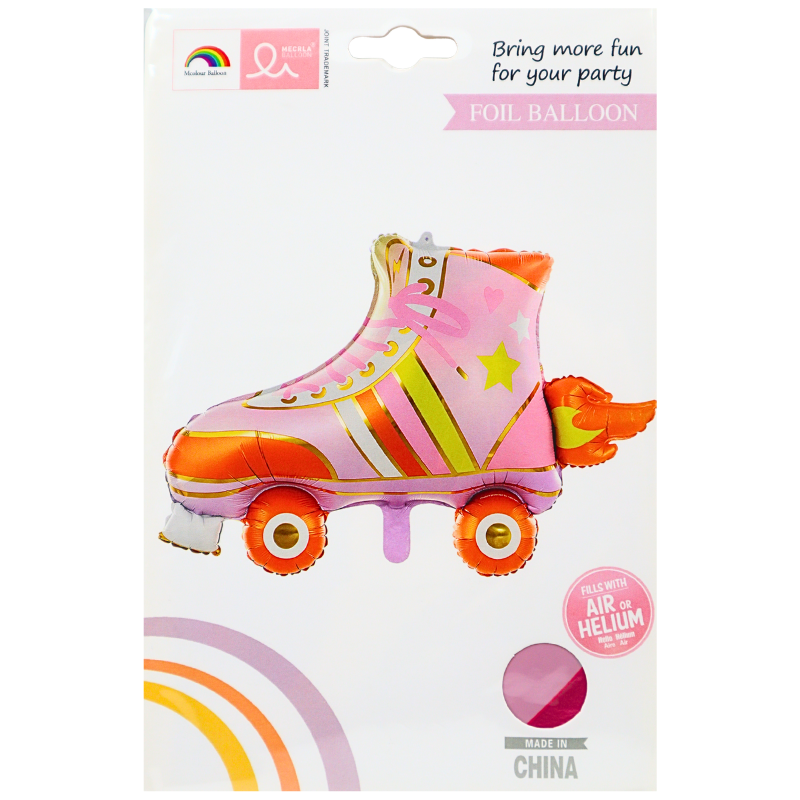 GLOBO MET. PATIN ROSADO X600B
