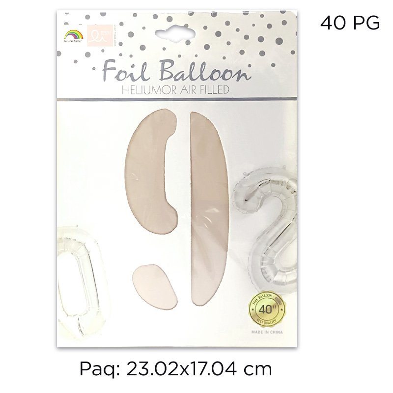 GLOBO NUM 9 JUMBO BEIGE X300B