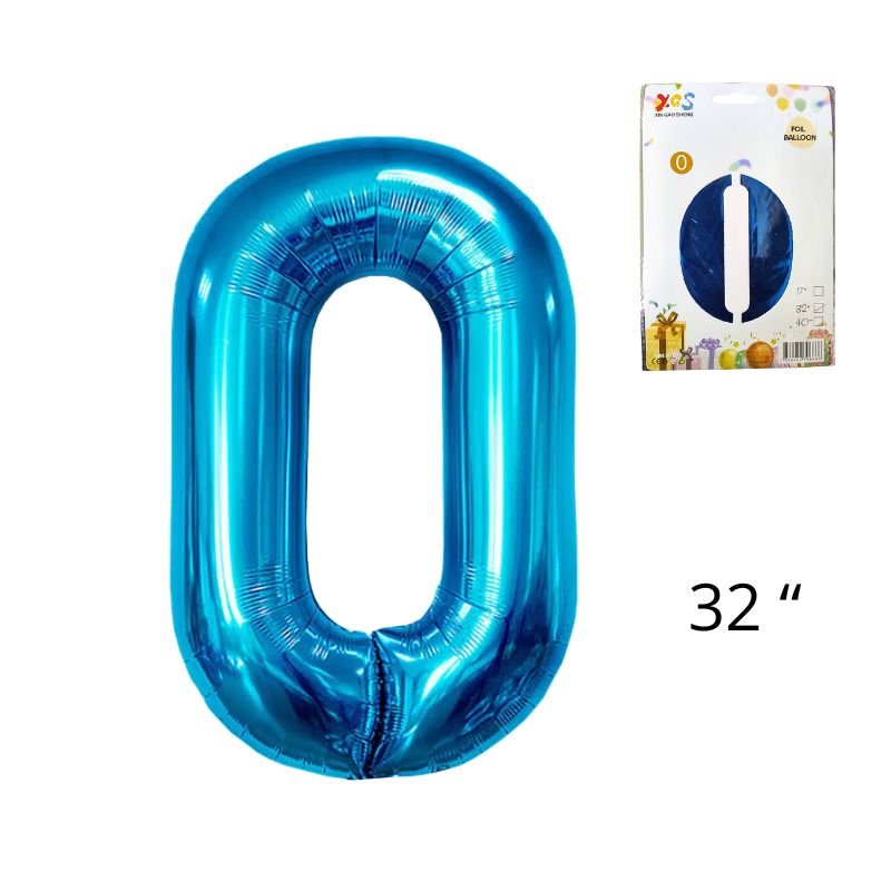 GLOBO NUM MED 0 AZUL
