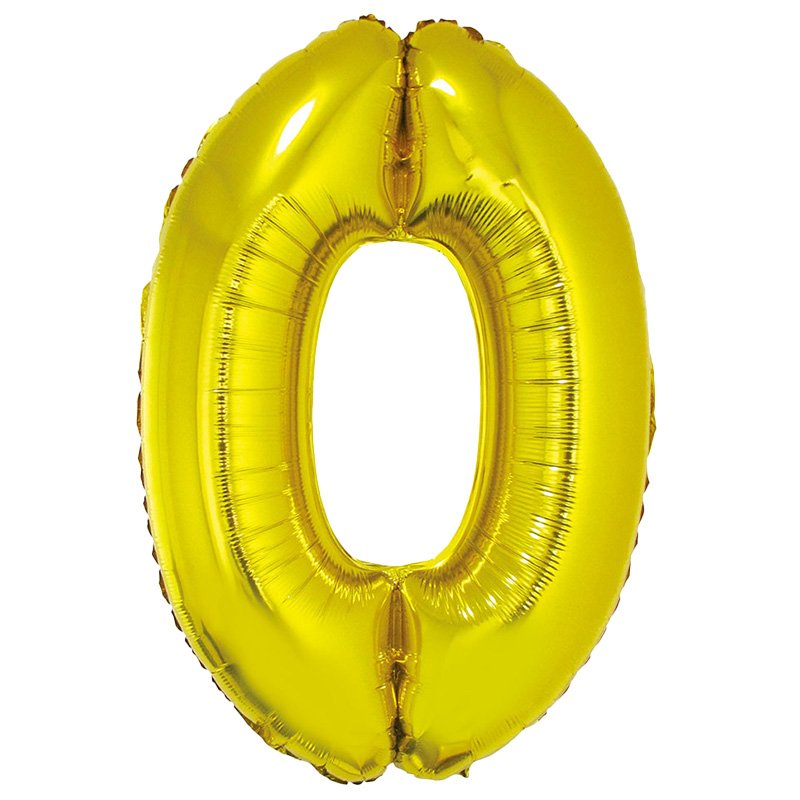 GLOBO NUM MED 0 DORADO