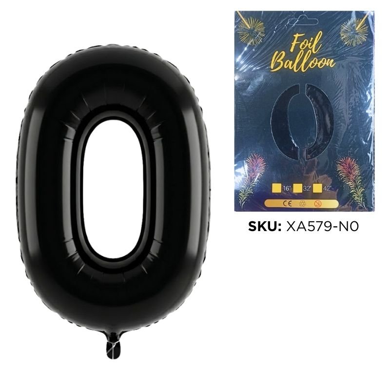 GLOBO NUM MED 0 NEGRO