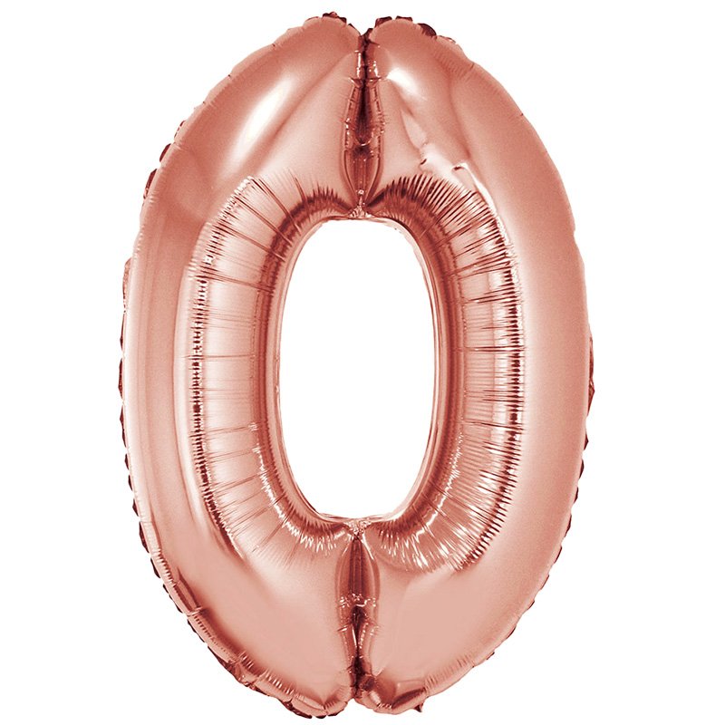 GLOBO NUM MED 0 ROSE GOLD