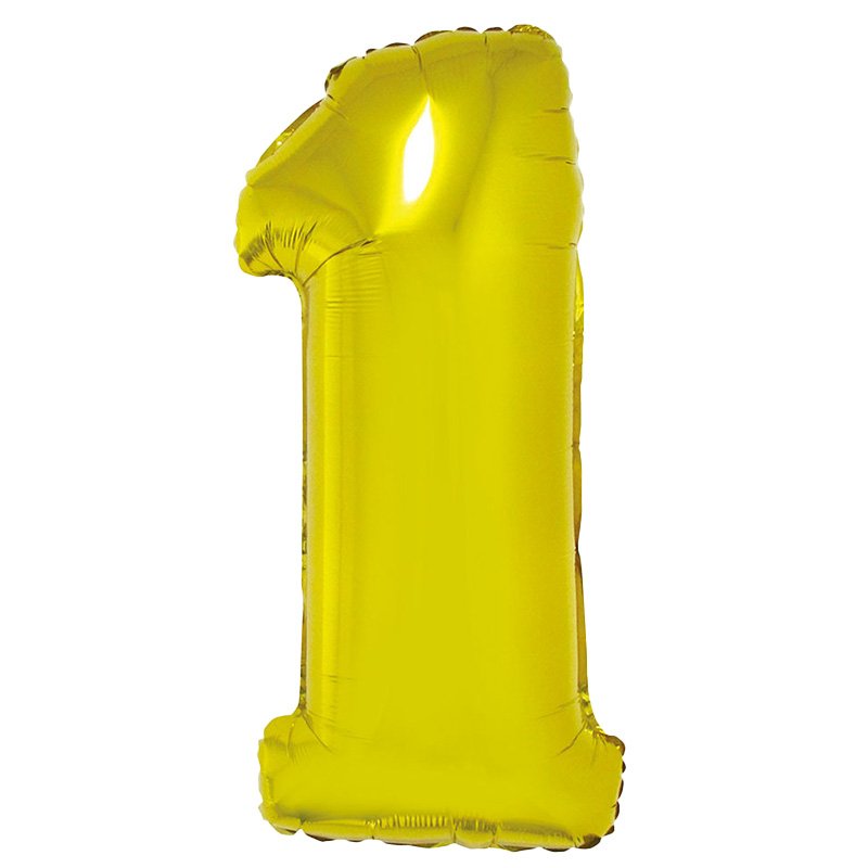 GLOBO NUM MED 1 DORADO