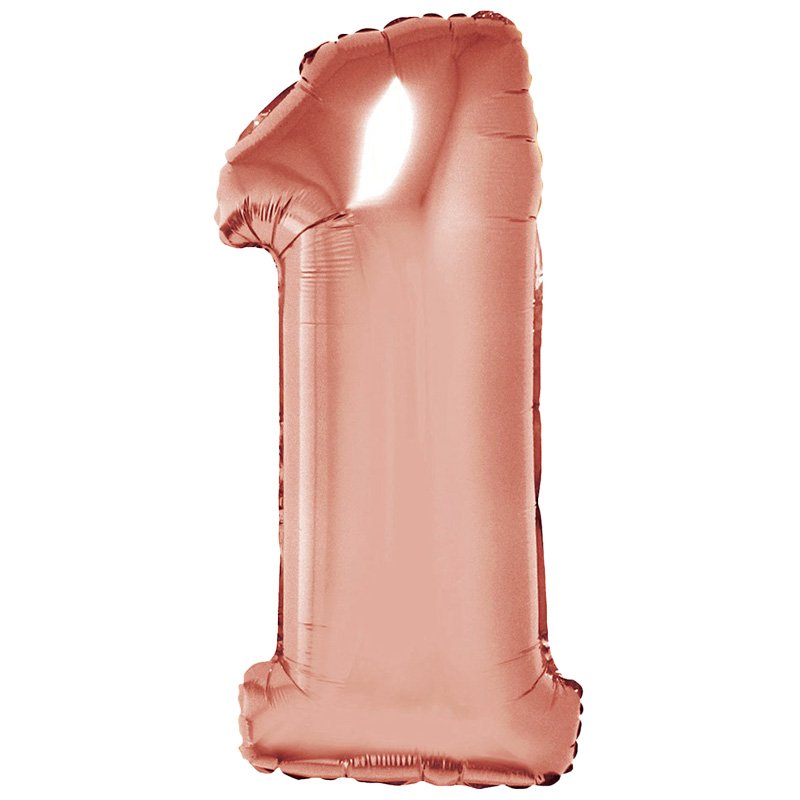 GLOBO NUM MED 1 ROSE GOLD