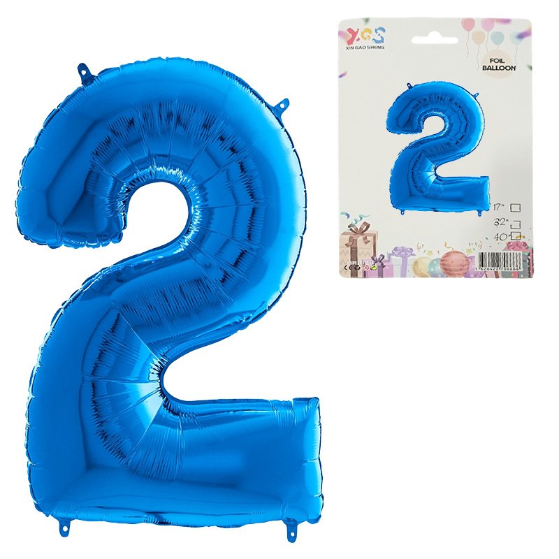 GLOBO NUM MED 2 AZUL
