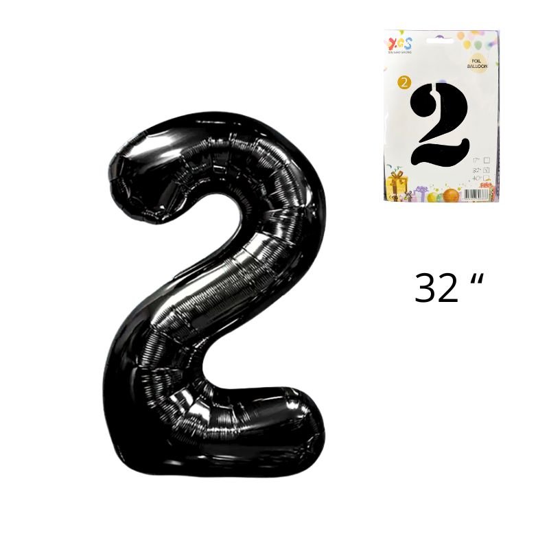 GLOBO NUM MED 2 NEGRO