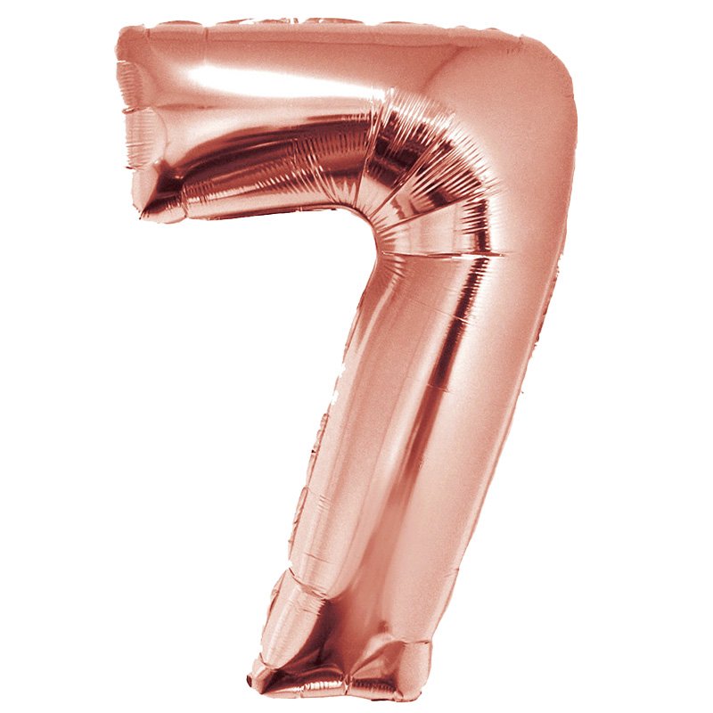 GLOBO NUM MED 7 ROSE GOLD