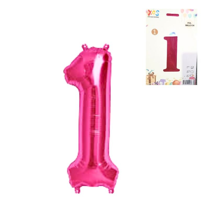 GLOBO NUM PEQ #1 FUCSIA