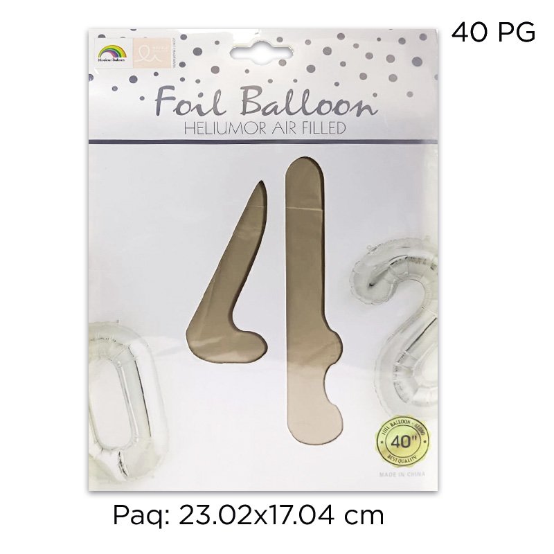 GLOBO NUM. 4 JUMBO BEIGE X300B
