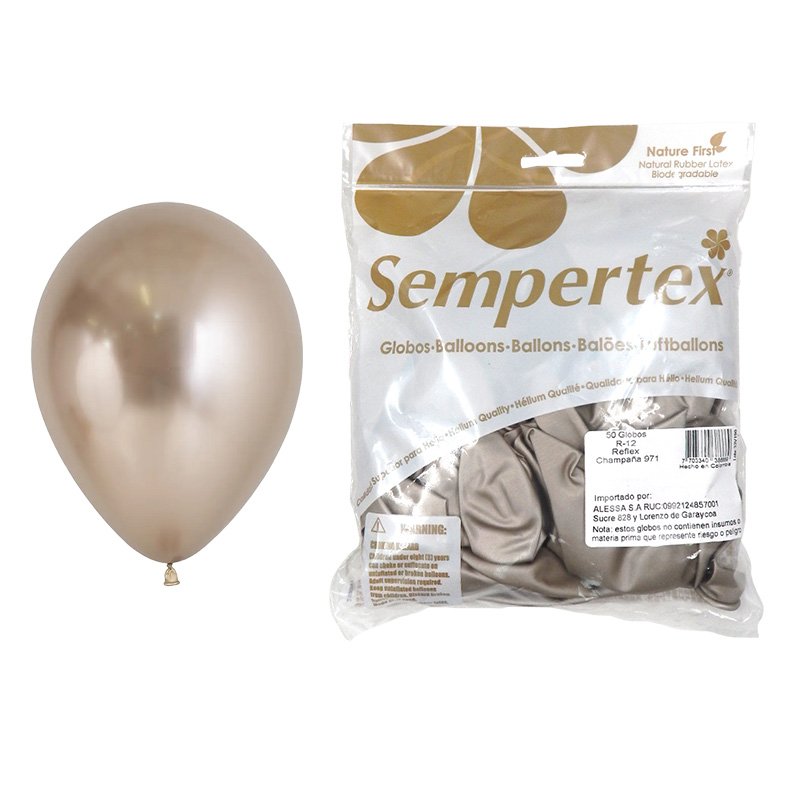 GLOBO R12 CHAMPAÑA REFLEX SEMPERTEX