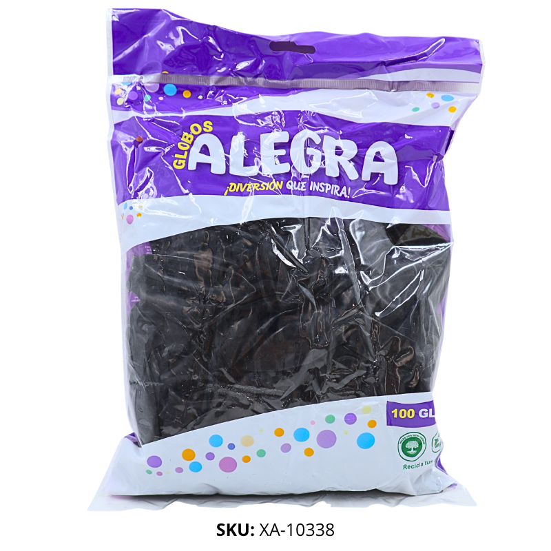 GLOBO R12 NEGRO ALEGRA X100PZ X100B