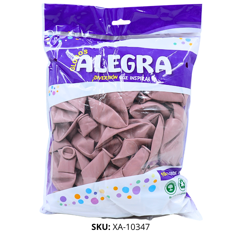 GLOBO R12 ROSA VINTAGE ALEGRA X100PZS X100B