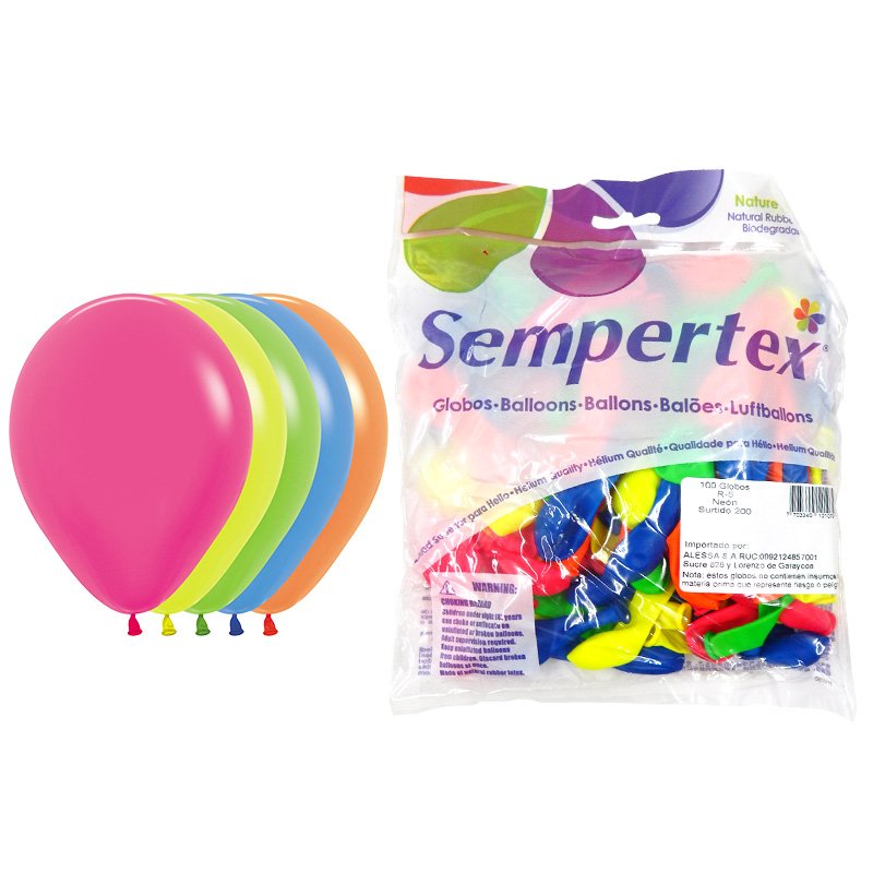 GLOBO R5 NEON SURTIDO SEMPERTEX