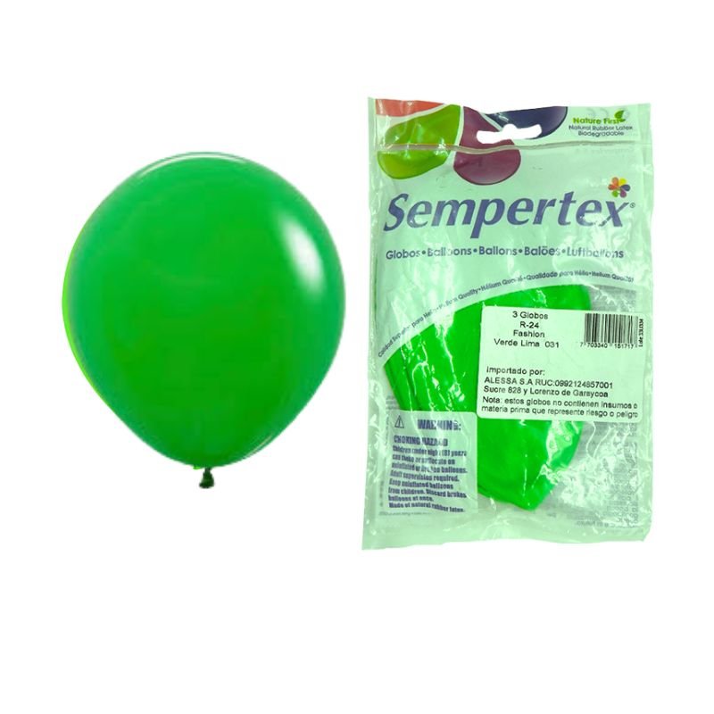 GLOBO R5 VERDE TREBOL X100