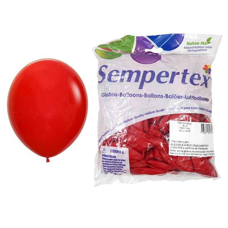 GLOBO R9 ROJO FASH. SEMPERTEX
