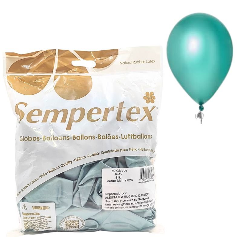 GLOBO SILK R-12 VERDE MENTA SEMPERTEX