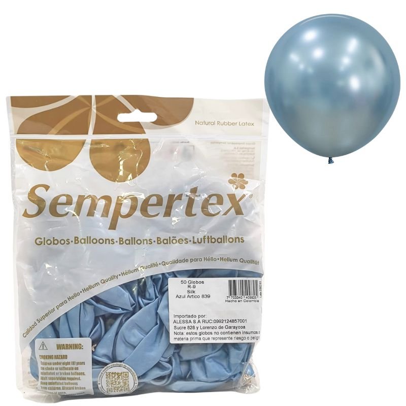 GLOBO SILK R-9 AZULARTICO SEMPERTEX