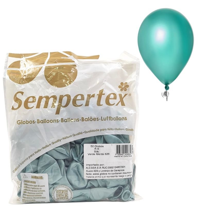 GLOBO SILK R-9 VERDE MENTA SEMPERTEX