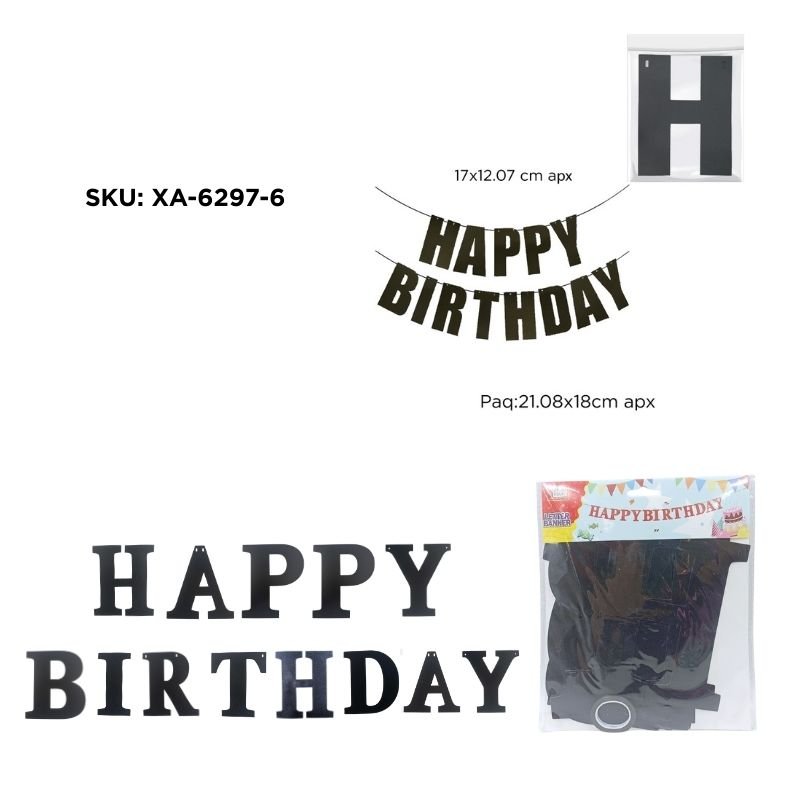 GUIR. ESCAR LETRA H/B NEGRO XU X600B