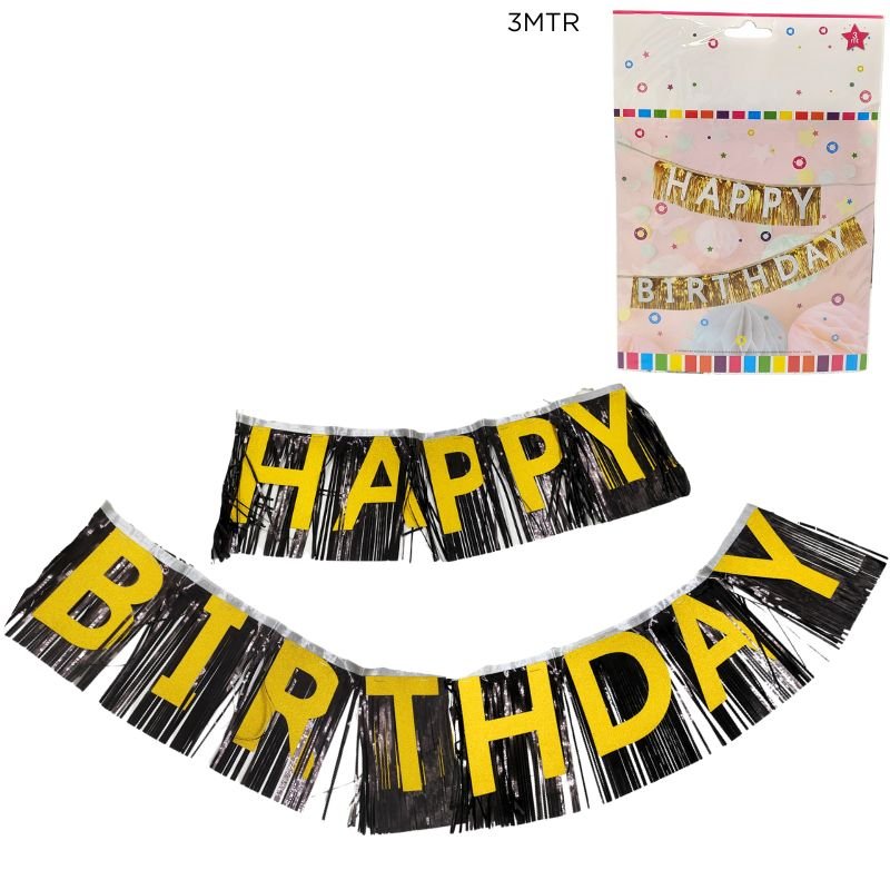 GUIRNALDA COR/TINSEL NEGRA HAPPY/B XU X300B PQ/12
