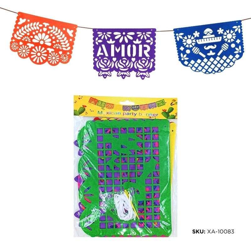 GUIRNALDA MEXICANA CUADRA 9PCS X200B