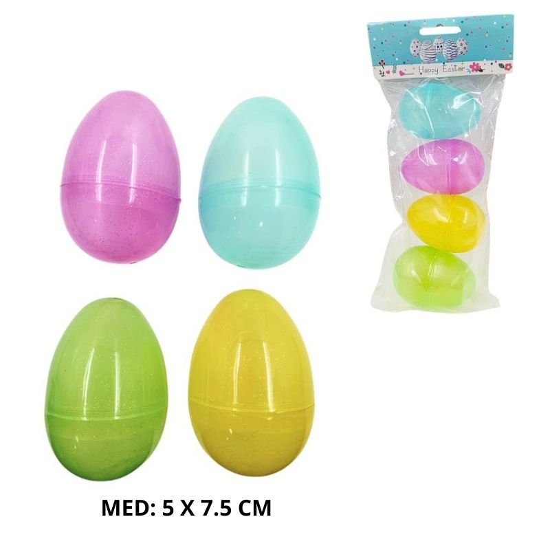 HUEVOS PASC C/PASTEL BRILLO X4PCS/ X200B