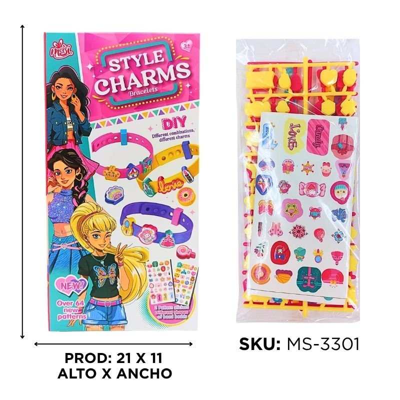 KIT PULSERA STYLE CHARMS C/ACC CX18 BX288