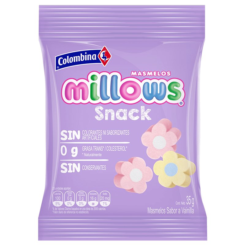 MARSHMELLOWS MILLOWS SNACKS MARGARITA 35G