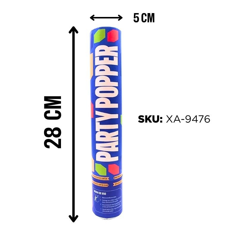 PARTY POPPER 30CM XU CX12 BX96